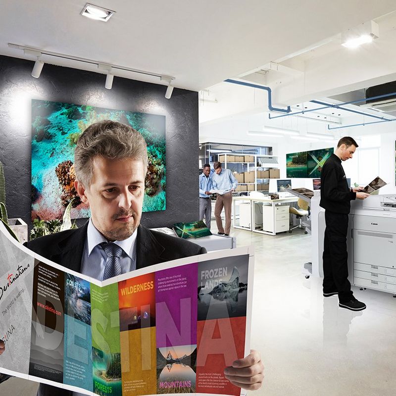 IMPRESSION PROFESSIONNELLE POUR LES GRANDS FORMATS ET FORTS VOLUMES