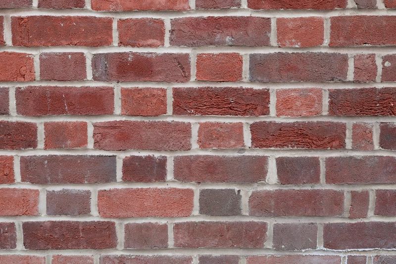  A front-on photo of a brick wall showing barrel distortion corrected.