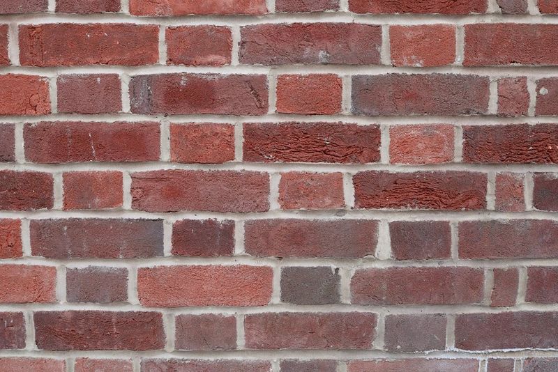   A front-on photo of a brick wall showing some barrel distortion.