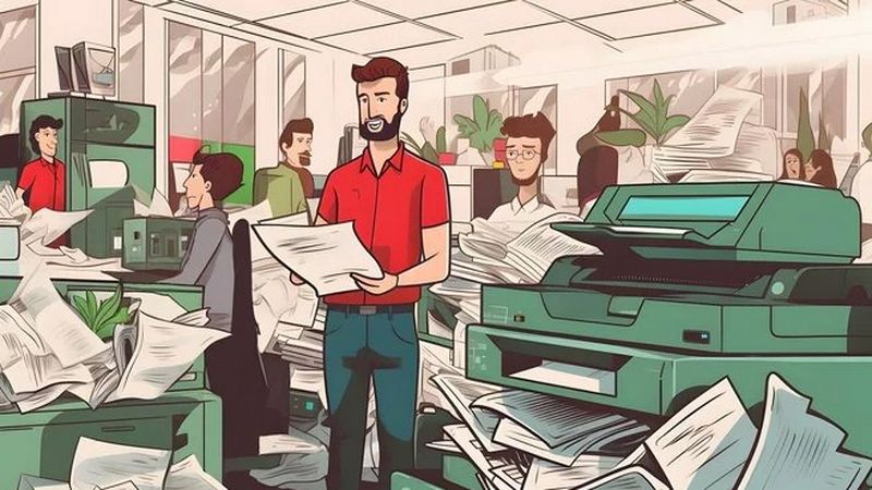 Zaměstnanci chodí ke kopírce i 20krát denně. Firmy jsou stále zahlcené papírem
