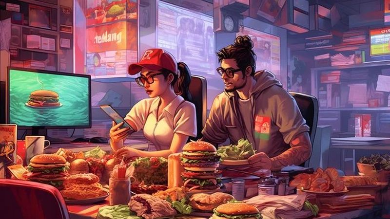 Nástrahy home officu z pohledu nutriční terapeutky: objednávání jídel a uzobávání