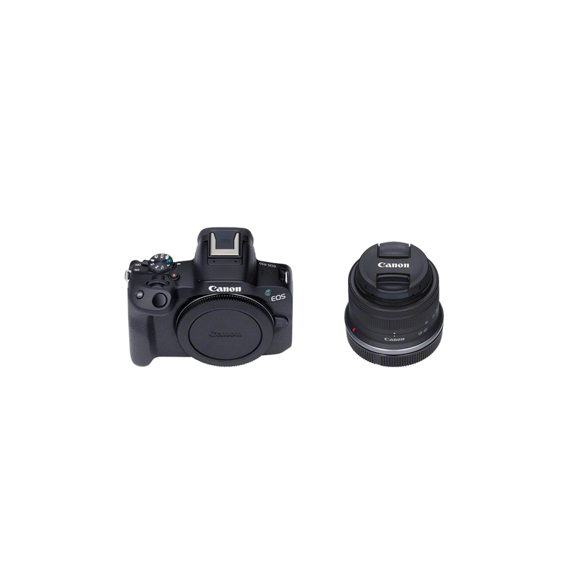 EOS R50 Black + RF-S 18-45mm IS STM Kit