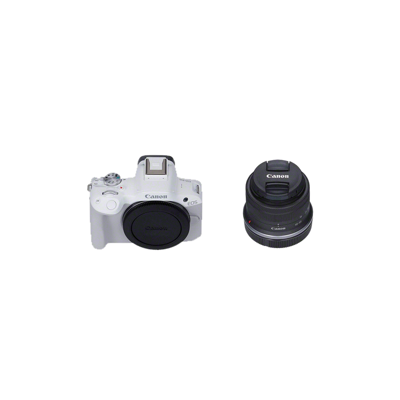 EOS R50 White + RF-S 18-45mm IS STM kit