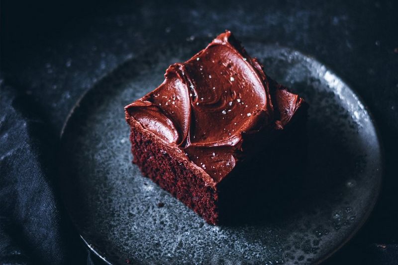 chocolate cake piece