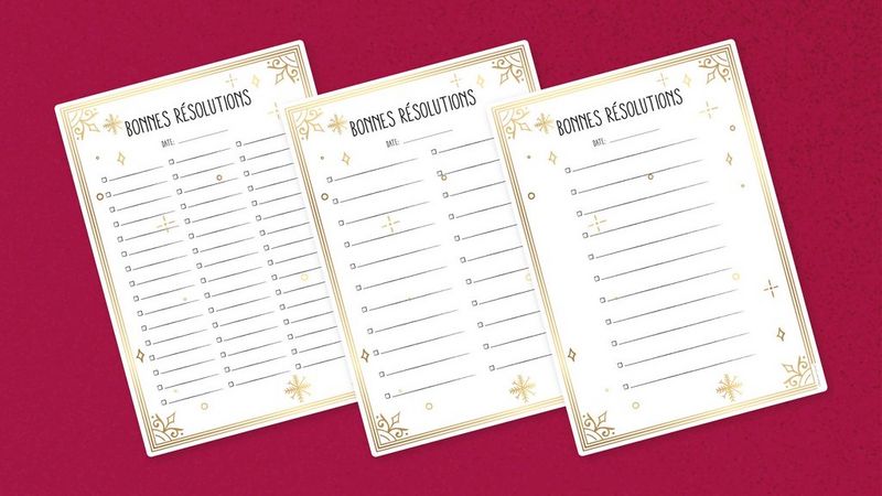 Liste bonnes résolutions