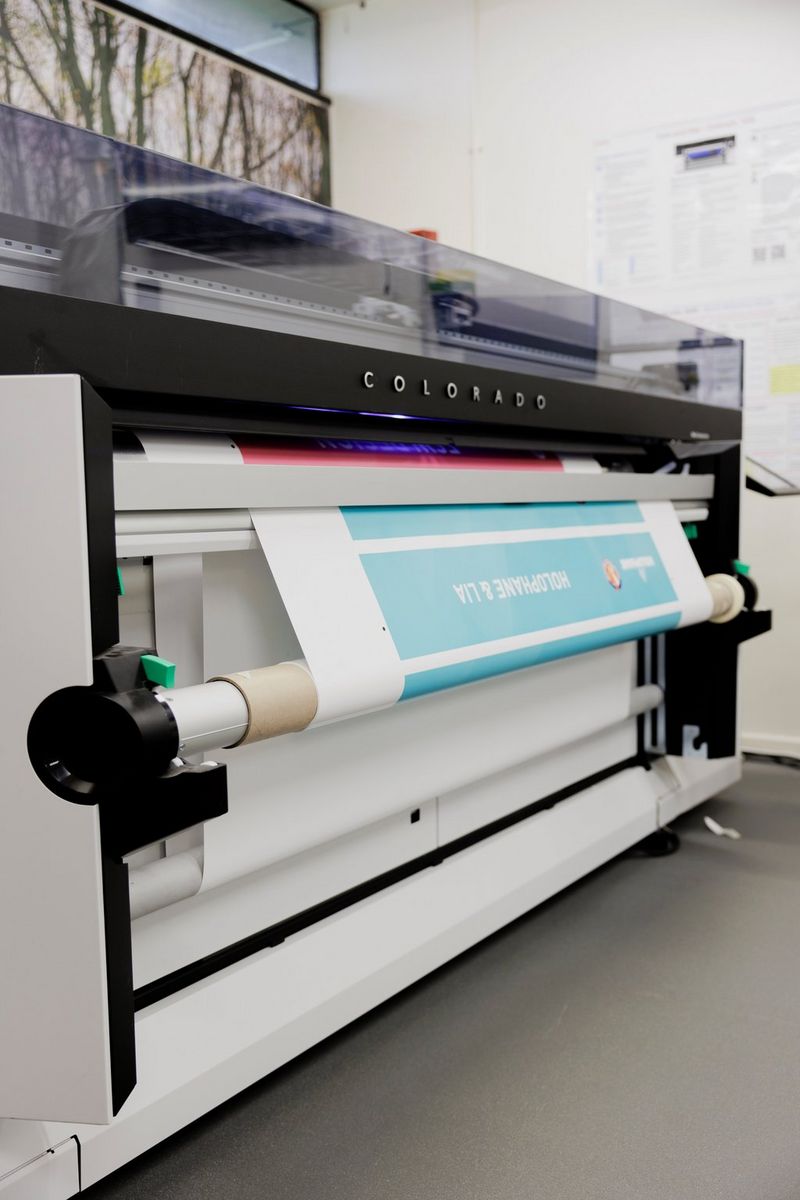 Stampante roll-to-roll UVgel Colorado