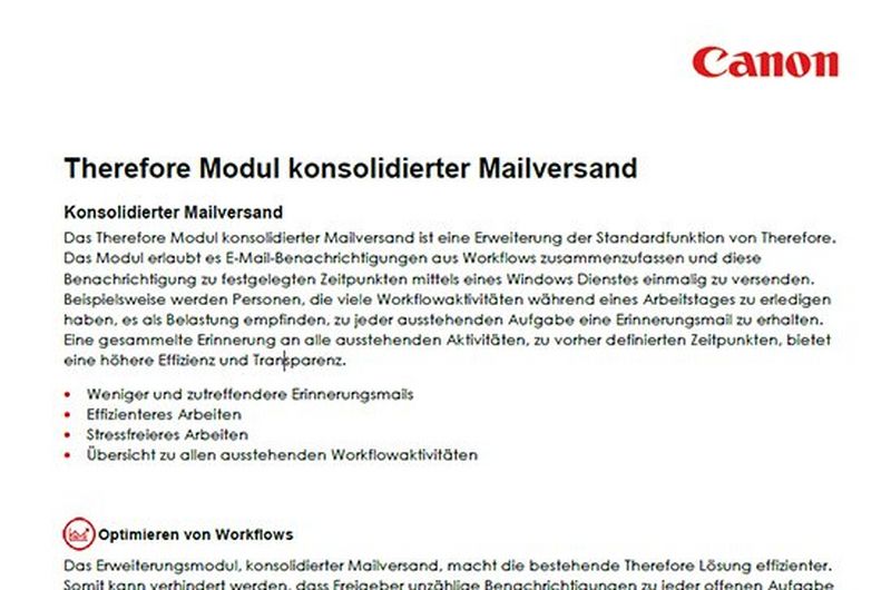 Konsolidierter Mailversand