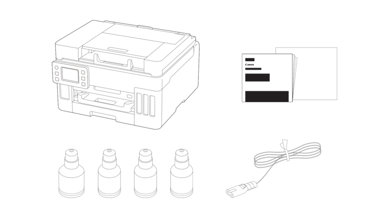 Canon MAXIFY GX6550 - Contenu de la boîte