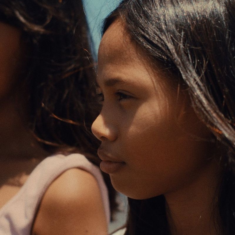 Visage d’une enfant aux philippines