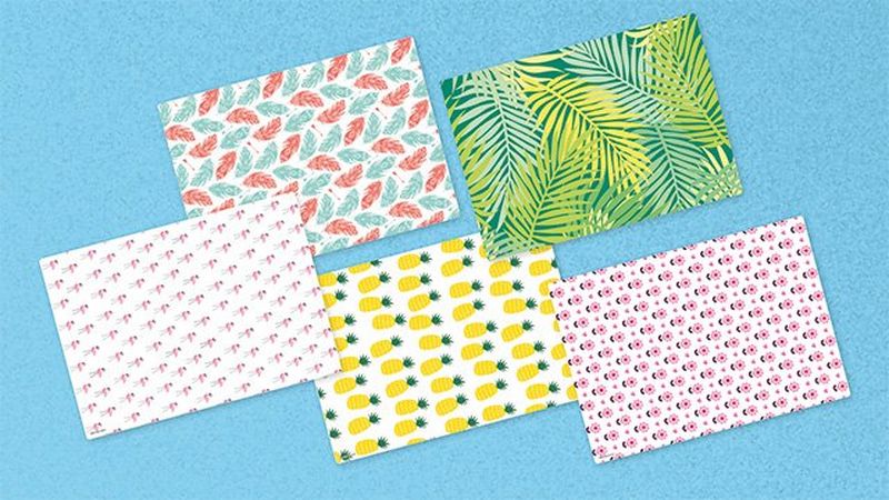 Motifs nature, fruits, animaux