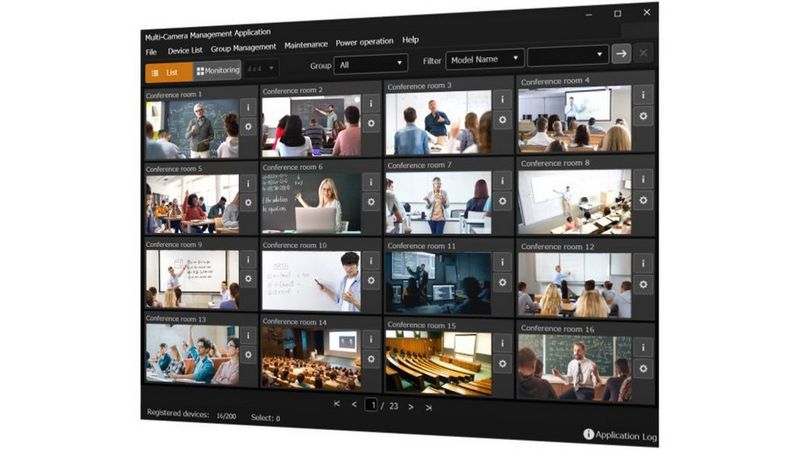 Multi-camera Management Application Compatible