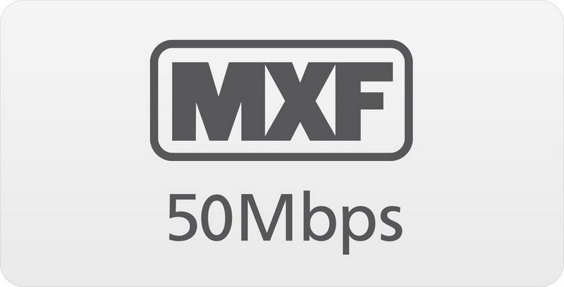 
         MXF 50 Mbit/s
       