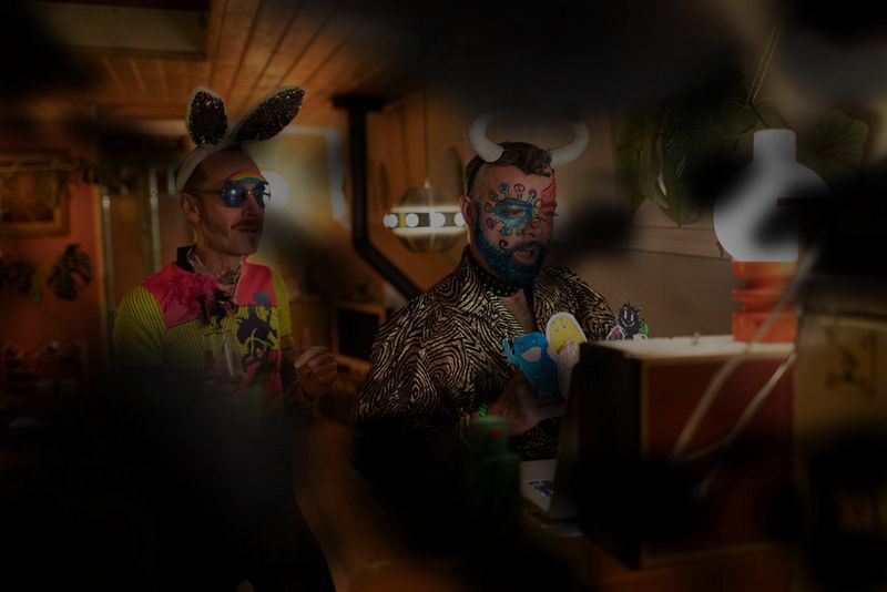 ‘Saturday Night Pandemic Style’ by Ilvy Njiokiktjien photograph showing VI impairment moderate diabetic retinopathy simulation 