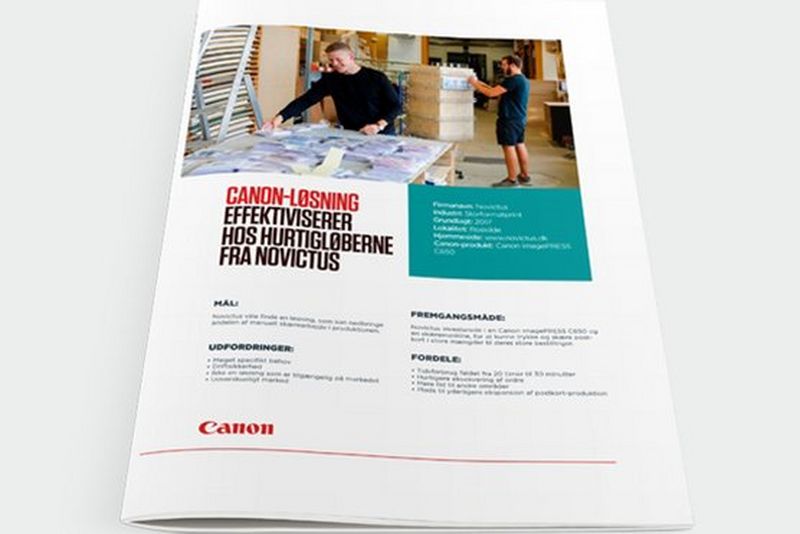 Orange kasse med teksten scanning, arkivering og print skrevet