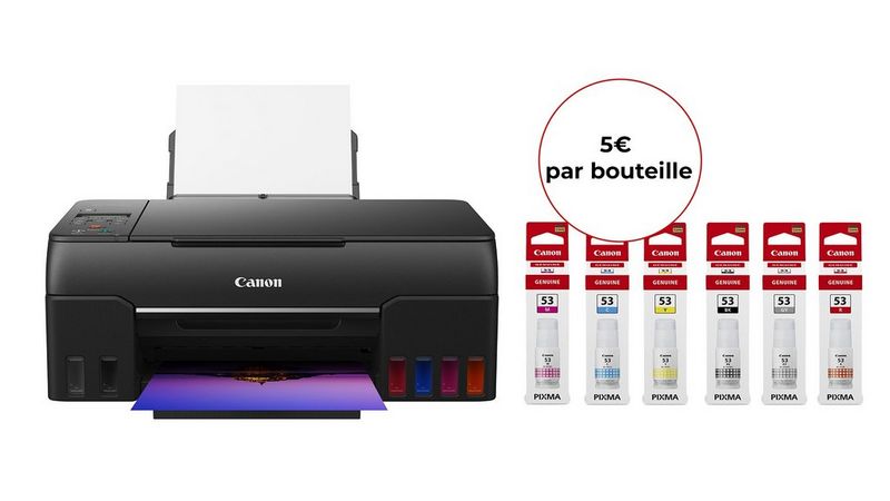 PIXMA MEGATANK G650 + GI-53 BK/C/M/Y/R/G