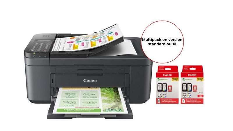 PIXMA TR4755i NOIR + PG-575/CL-576 - standard et XL