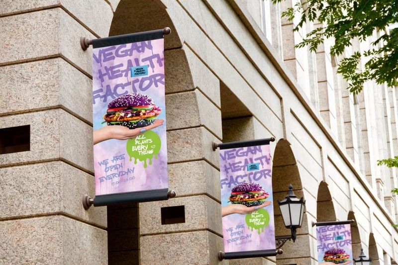 Bannières publicitaires extérieures