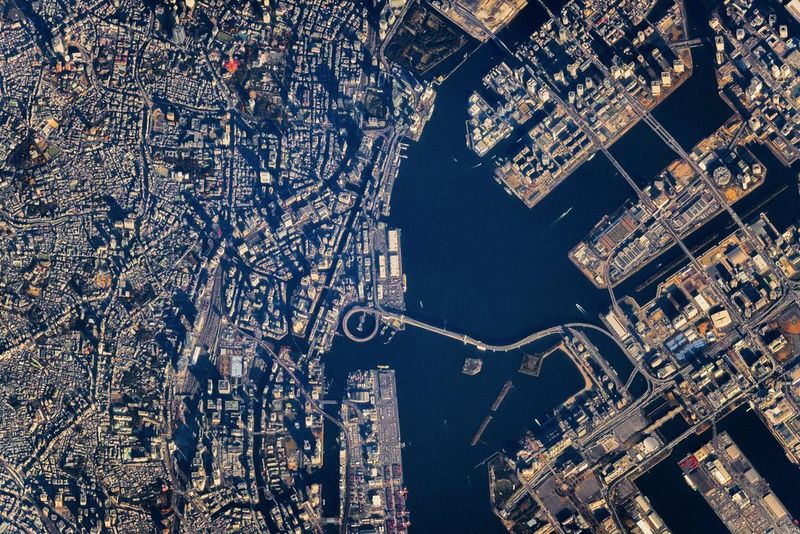 A satellite view of Tokyo