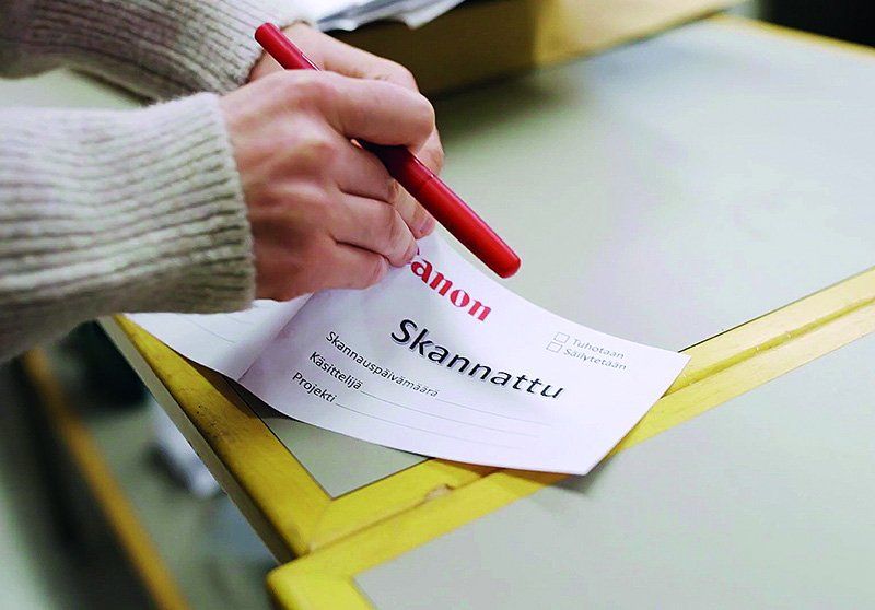 Digitointipalvelun avulla saat tiedon paperidokumenteista hyötykäyttöön