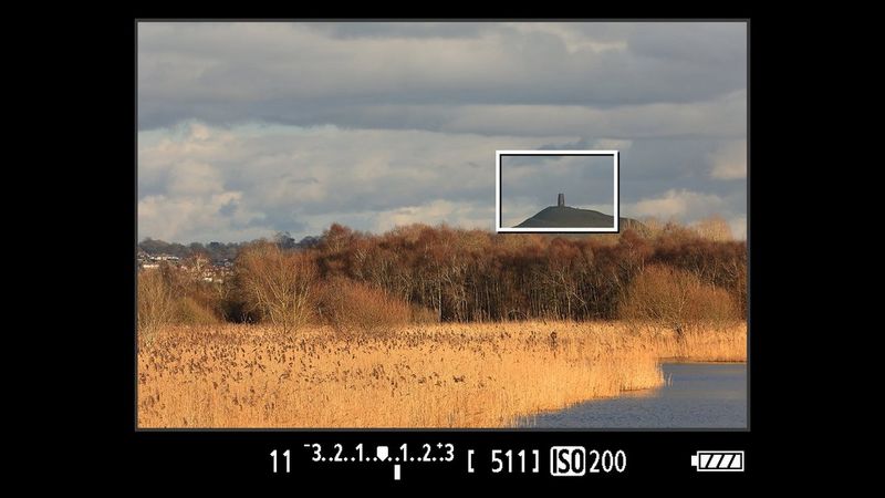 The same image with different filters applied, seen in Live View mode.