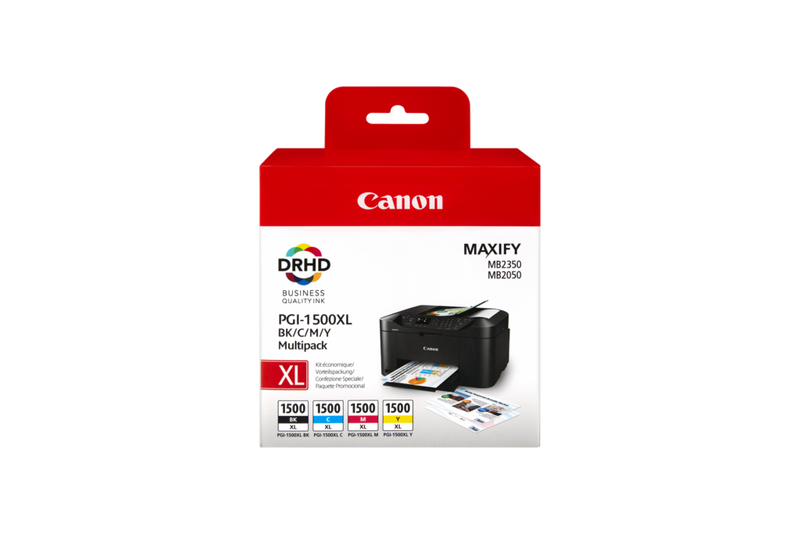 PGI-1500BK XL PGI-1500C XL PGI-1500M XL PGI-1500Y XL 4 PACK