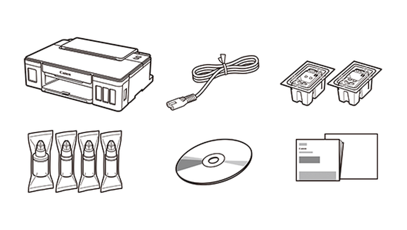 Canon PIXMA G1416 - Sadržaj pakiranja