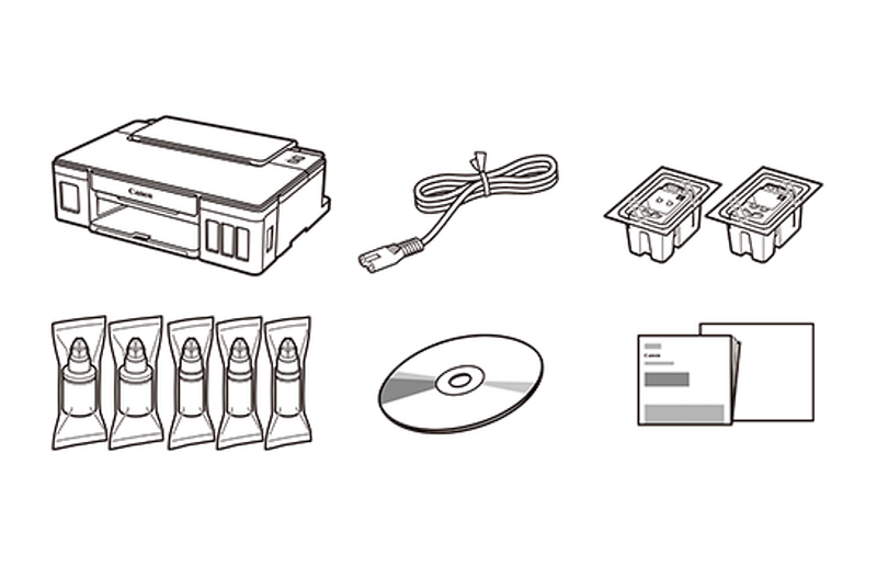 Canon PIXMA G1501 - Contenuto della confezione