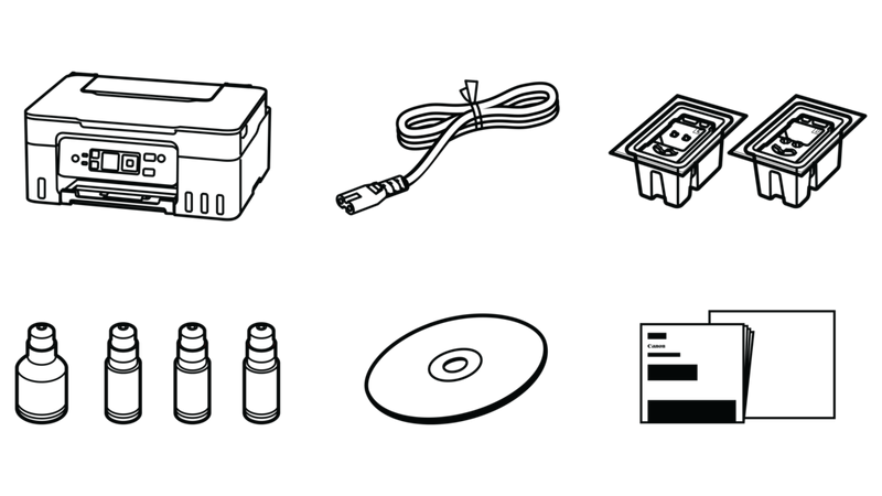 Canon PIXMA G3480 - Vsebina škatle