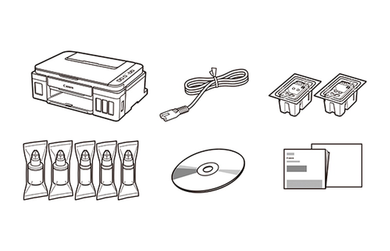 Canon PIXMA G3501 - Contenuto della confezione