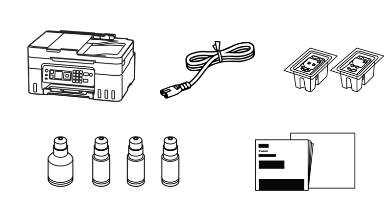 Canon PIXMA G4470 - Šta se nalazi u pakovanju