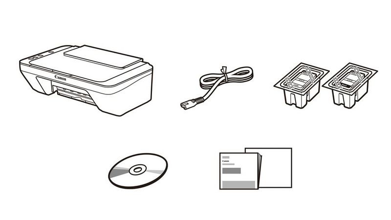 Canon PIXMA MG2541S - Contenu de la boîte