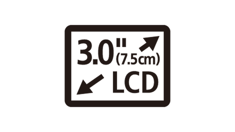 3-inch LCD display