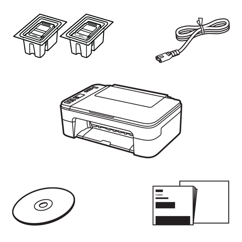 Canon PIXMA TS3340 - Комплект поставки