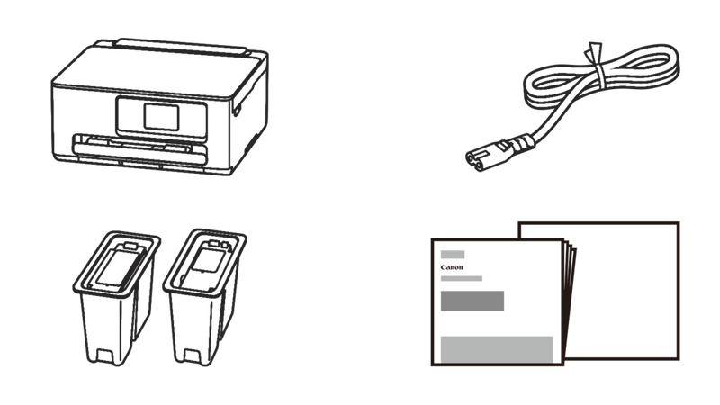 Canon PIXMA TS7650i - Šta se nalazi u pakovanju
