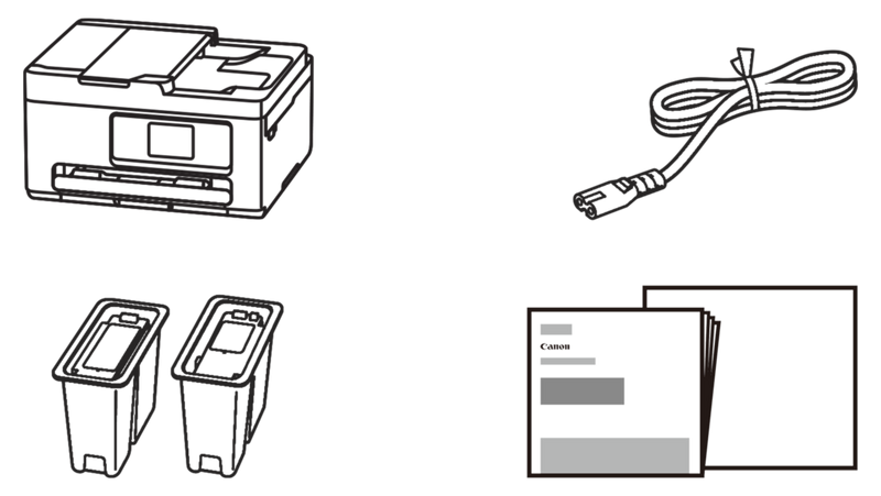 Canon PIXMA TS7750i - Šta se nalazi u pakovanju
