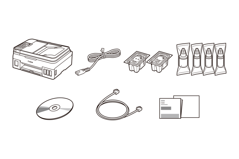 Canon PIXMA G4400 - Sadržaj pakiranja