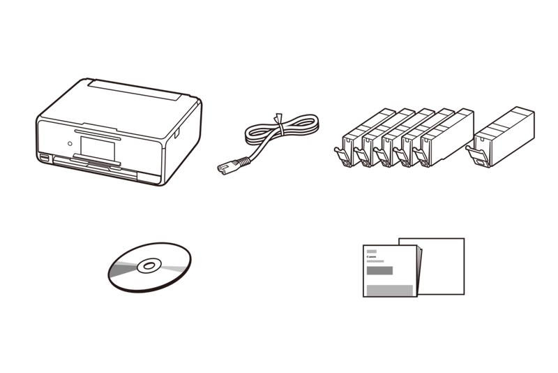 Canon PIXMA TS8150-serie - Inhoud van de doos