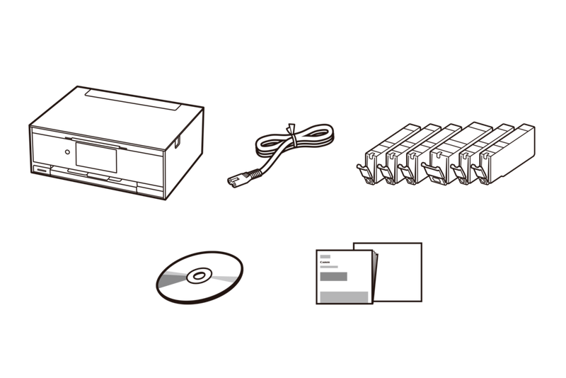 Canon Řada PIXMA TS9050 - Obsah balení