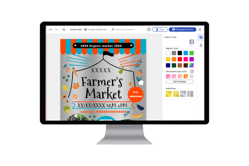 Metallic effect for a premium feel