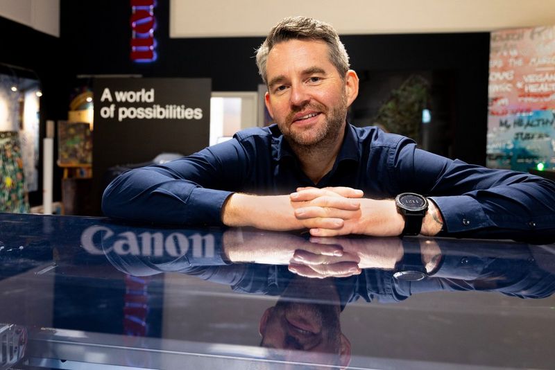 Trygve gleder seg til å ta fatt på nye arbeidsoppgaver i Canon.