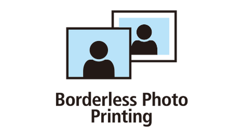 Print borderless photos in sizes up to A4