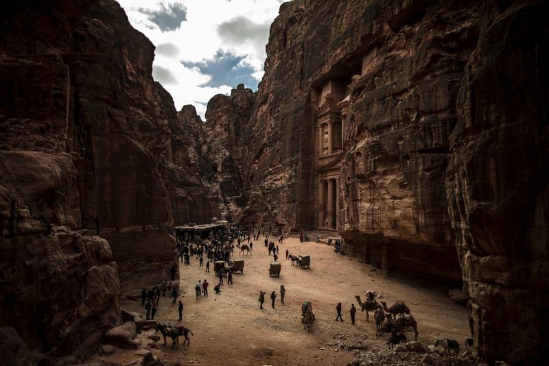 The ancient city of Petra in Jordan.