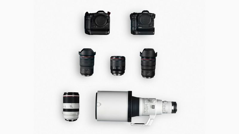 Canon Ambassador Naim Chidiac's kitbag containing Canon cameras and lenses.