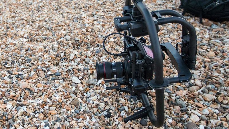Simeon Quarrie's kitbag containing Canon cameras and lenses.