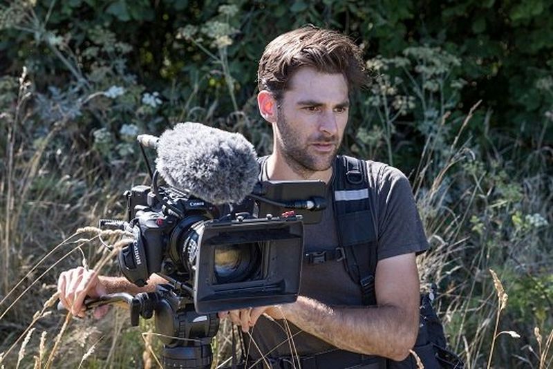 Filmmaker Ben Sherlock with the Canon EOS C500 Mark II. 