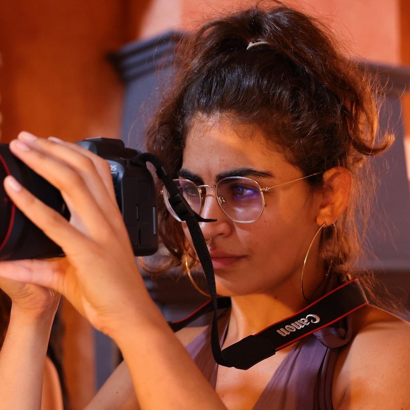 A headshot of photographer Eleni Albarosa.