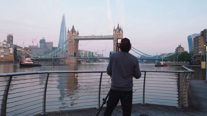A montage of the Red Bull Tower Bridge wingsuit flight, shot on Canon technology.