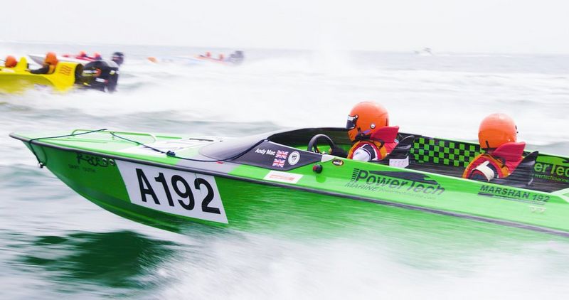Powerboats race, filmed by Jonathan Constantinou.