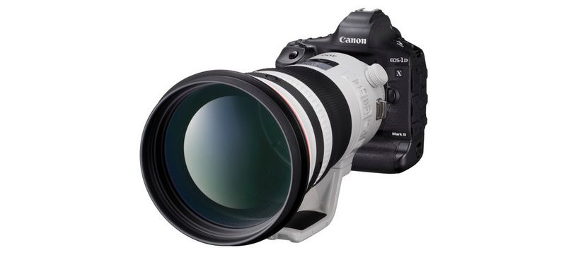 Close-up of a Canon EOS-1D X Mark III.