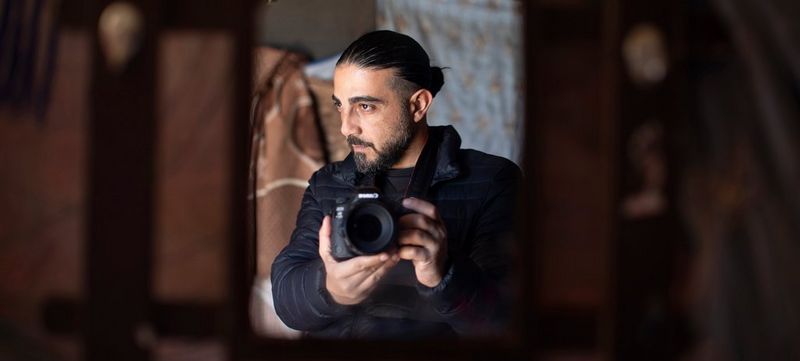 Muhammed Muheisen's kitbag